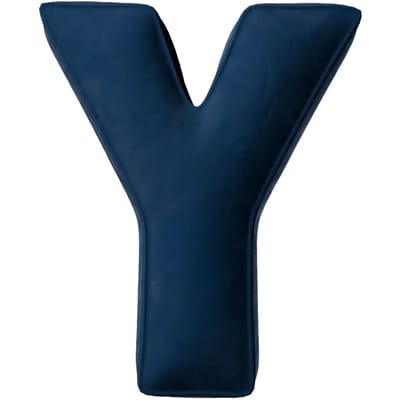 Kussen letter y Yellow Tipi Posh Velvet