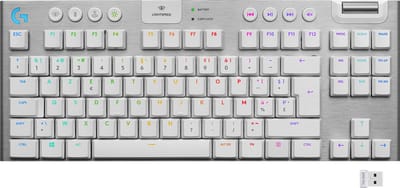 Logitech G915 TKL - Mechanisch Gaming Keyboard - Draadloos - Tactile - QWERTY (ISO) - Wit