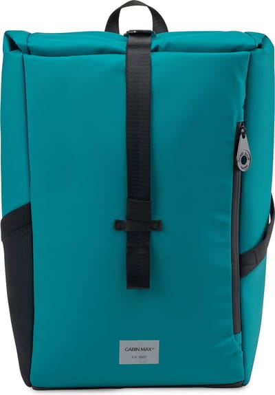CabinMax Iseo Rolltop Rugzak - Reistas 20L Ryanair - Handbagage 40X20X25 cm – Schooltas - Teal