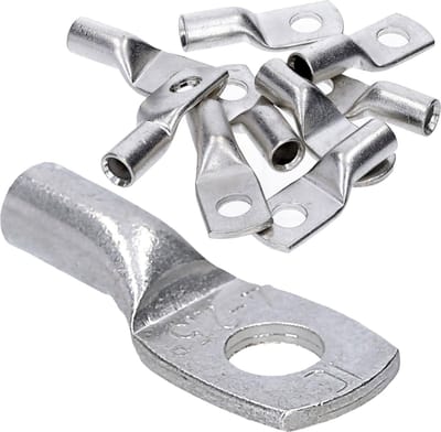 10 stuks Kalitec HR2-4 standaard buiskabelschoenen 2,5 mm² M4 I zonder kijkgat I Made in Germany