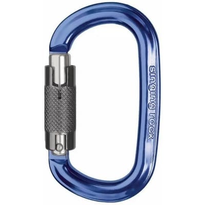 Singing Rock Ozone Twist Lock Karabijnhaak Blauw