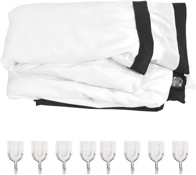 Projectiescherm Opvouwbaar - Draagbaar Scherm - Thuisbioscoop Presentaties - Kreukvrij Polyester - 100 inch - Wit
