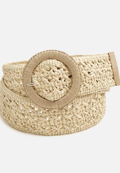 Damart - Riem gevlochten - Dames - Bruin - 95 CM