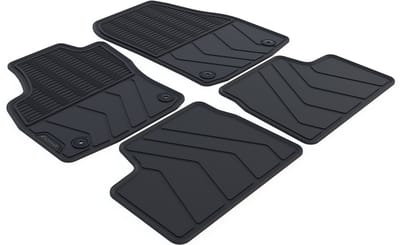 Rubber Automatten geschikt voor Opel Astra H - 2004-2011 - 4-delig - Uitvoering: 3/5-deurs / GTC Coupé / Station / TwinTop Cabrio