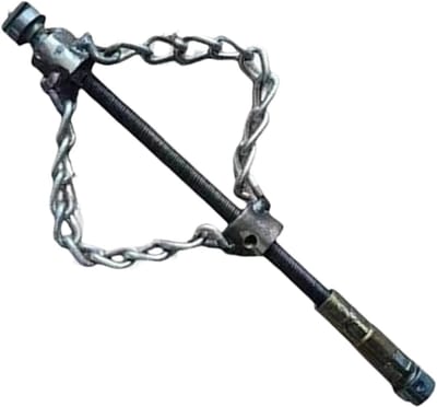 Ontkalkingsgereedschap - Pijp reiniger - Afvoer ontstoppen - Flexibele schacht - 50-200 mm - Zilverkleurig