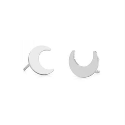 ARLIZI 2091 Oorbellen halve maan oorknoppen sterling zilver
