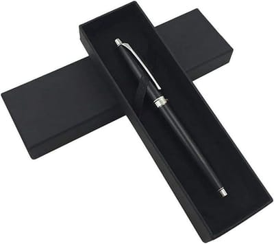 Dailygoody - Klassieke Zwarte Sieraden Balpen - Elegante Geschenkdoos - Perfect voor Verjaardag - 5 Stuks - Ideaal voor Bedrijven - Luxe Potlooddozen