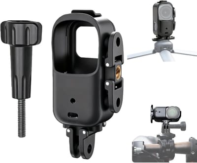 Camera Beschermkooi - Verticale Horizontale Adapter - Content Creatie - Opvouwbaar Lichtgewicht Ontwerp - 33 Gram - Zwart