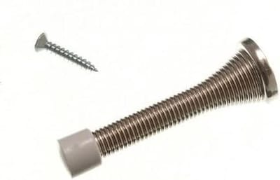 Deurstops - Veer deurstopper - Voorkom Deurschade - Nikkel Afwerking - 6 Stuks - Zilver