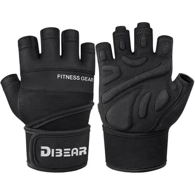 Halve Vinger Gymhandschoenen Zwaargewicht Sport Oefening Gewichtheffen Handschoenen Bodybuilding Training Sport Fitness Handschoenen S
