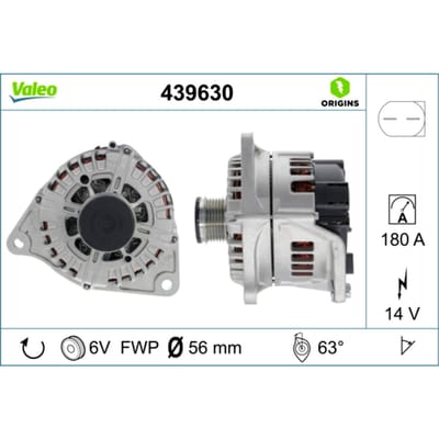 Driefasige generator VALEO ORIGINS NEW VALEO 439630