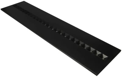 Ledvance - LED Paneel 120x30CM - UGR16 Louvre - Aluminum Mat Zwart - 27.5W 4000Lm - 4000K 840 Koel Wit | IP20