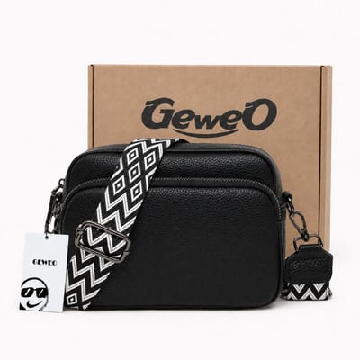 Schoudertas - Crossbody Tas - Crossbodytas - Damestas -Klein handtas dames - Zwart