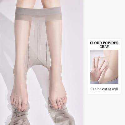Kave Sexy 0D Ultra Dunne Grijze T-Kruis Onzichtbare Sokken Dames Anti-Scheuren Zijde Duurzaam Zeer Transparante Sexy Panty fit for 40-70kg white