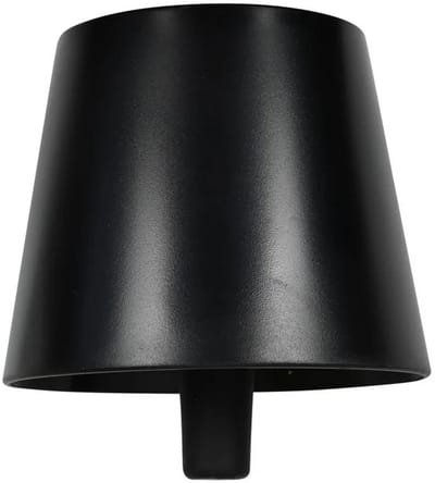 Flessenlamp - Zwart - Tafellamp Oplaadbaar - Warm wit