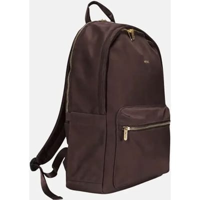 MŌSZ Laptoprugzak dames nylon 15.6 inch - donkerbruin : Schooltas/ Rugtas meiden