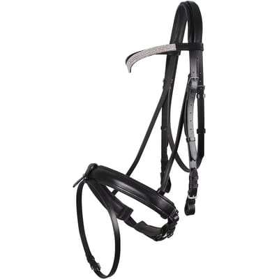 QHP HOOFDSTEL DRAFT HORSE ELEGANCE Zwart