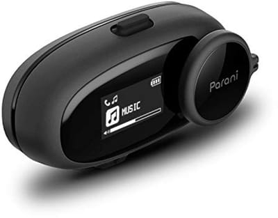Bluetooth Communicatiesysteem - Motor Communicatie - Veilig Communiceren - LCD Display - Tot 1 km - Zwart