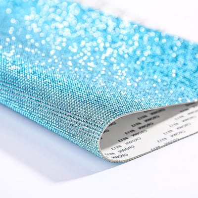 ByShane - Strass Kristal Auto Decoratie Stickers | Bling Glitter Steentjes | DIY Decoratieve Stickers | Voor Auto & Telefoon | Lichtblauw