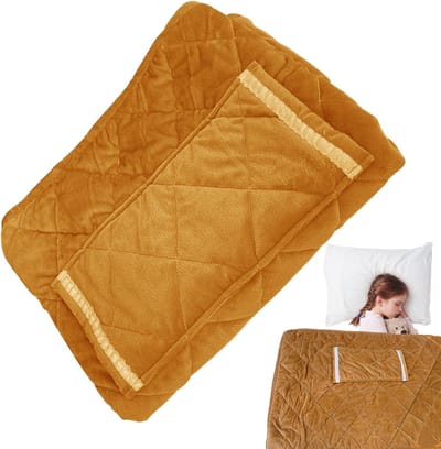 Elektrische deken - Verwarmde plaid - Gezellig warm blijven - Snel verwarmend - 60 x 80 cm - Bruin