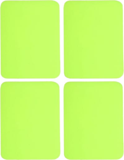 Strijkpatches - Reparatie Stoffen - Kleding Verfraaien - Polyester Katoen - 125 x 95 mm - Lichtgroen