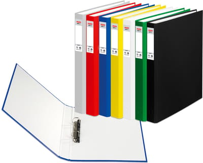Herlitz ringband MAX.file beschermd, A4, 2-ring mechanisme, rood.