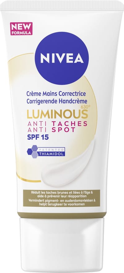 NIVEALUMINOUS630® Anti-Spot Corrigerende Handcrème - SPF 15 - Hand Care - Anti-Pigmentvlekken Crème - Crème voor jonger ogende handen - 50 ML