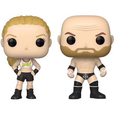 Vinyl verzamelaarsbeeldje Funko WWE pack 2 POP! Rousey/Triple H (x2)