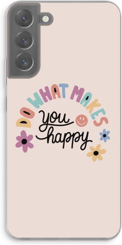 Case Company® - Hoesje geschikt voor Samsung Galaxy S22 Plus hoesje - Happy days - Soft Cover Telefoonhoesje - Bescherming aan alle Kanten en Schermrand