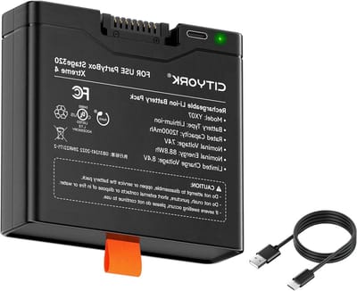 Reservebatterij - Oplaadbare Accu - Muziek Luisteren - Hoge Capaciteit - 12000 mAh - Zwart