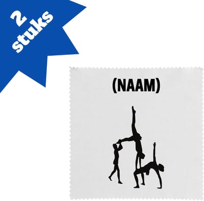 Akyol - acrobatiek brillendoekjes - Sport - turnster - acro - 17,8 bij 17,8 cm - 2 stuks