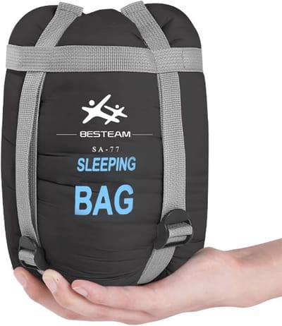 Slaapzak voor Warm Weer, Draagbaar en Waterdicht, Compact en Opvouwbaar voor Kamperen en Backpacken
