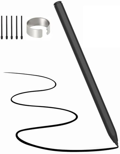 Pen voor E-reader - Digitale Pen - Nauwkeurig Schrijven - 4096 Drukniveaus - 5 Tips - Zwart