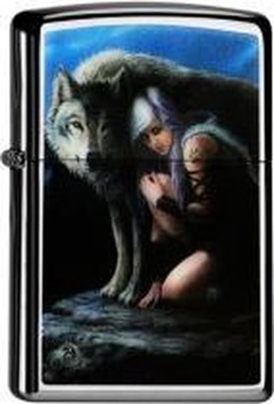Zippo aansteker Anne Stokes Wolves 60.000.336