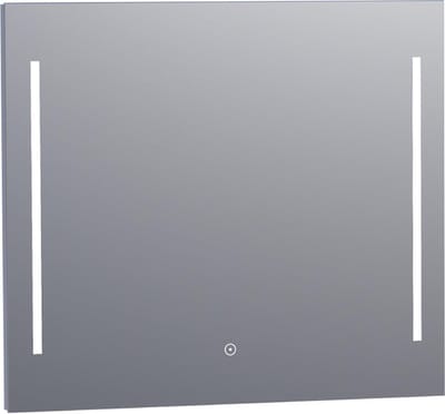 BRAUER Pyrite spiegel - 80x70cm - rechthoekig - met directe LED-verlichting met dimfunctie en touch-bediening