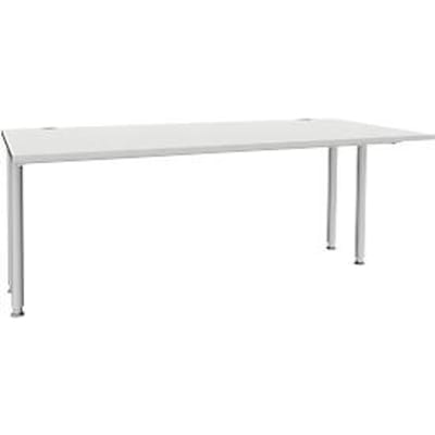 Schäfer Shop Genius bureau MODENA FLEX, breedte 1800 mm, aan beide zijden ingekort, lichtgrijs