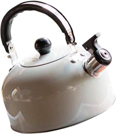 Fluitketel Keramisch - Waterkoker Kookplaat - Snel Water Koken - Automatisch Fluitend - 3 Liter Capaciteit - Wit
