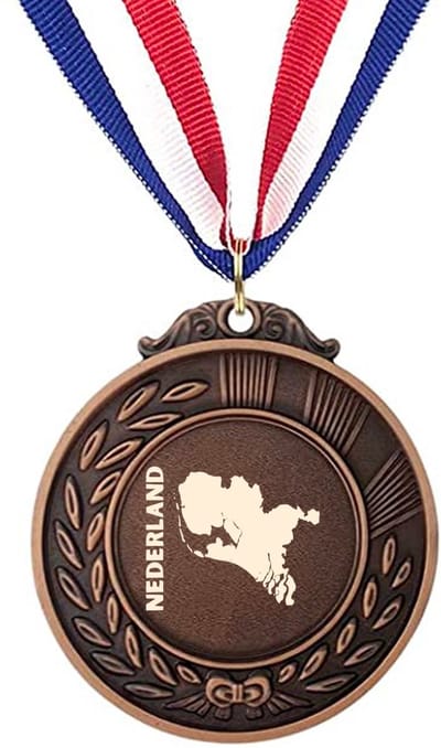 Akyol - nederland medaille bronskleuring - Piloot - toeristen - nederland cadeau - beste land - leuk cadeau voor je vriend om te geven