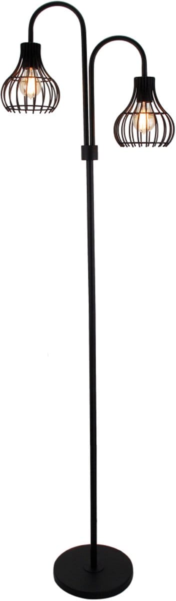 Chericoni Goccia Vloerlamp - 2 lichts - Zwart - Metaal - 155 cm hoog