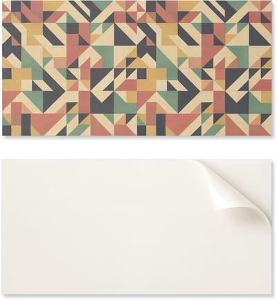 Zelfklevend paneel met print - Perfect voor de keuken 100x50 cm Abstract geometrisch patroon