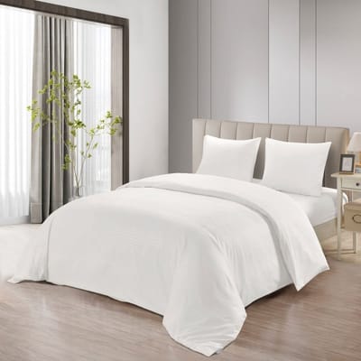Lavella Ince Dekbedovertrek Set 4-delig - Wit - 200x220cm