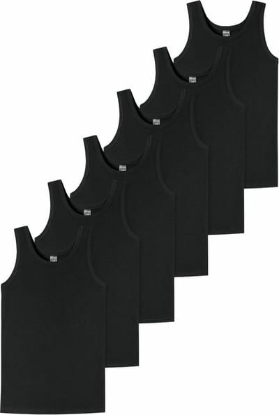 Schiesser Jongens onderhemd 6 pack Teens Boys - 95/5 Cotton