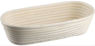 DnA® Rijsmand - Rijsmandje Broodbakken - Banneton - Rijsmandje Ovaal - Naturaal - 7cm x 14cm x 7cm