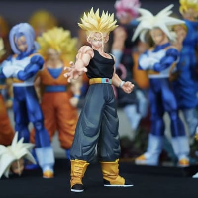 Nieuw op voorraad Dragon Ball Anime Figuur Trunks Super Saiyan Figuur Model Standbeeld Poppetje Collectie Decoratie Speelgoed Verjaardagscadeau brown