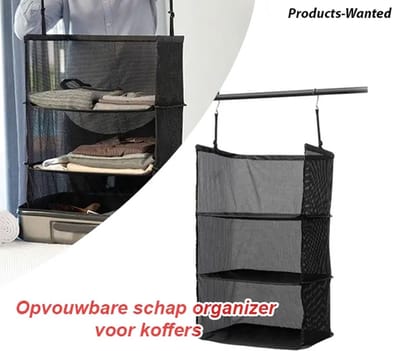 Handig en Praktisch Gadget Travel Opvouwbare Schap Organizer voor Koffers