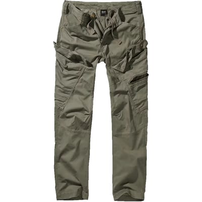Brandit - Adven Slim Fit Cargobroek - M - Groen
