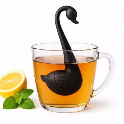 Theefilter Zwaan I Voor Losse Thee I Thee Infuser I Thee Ei I Theefilter Infuser I Theezeef I Zwart
