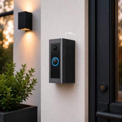 SmarThuis - afstandhouder geschikt voor Ring Video deurbel Wired - afstandhouder van 4cm 40mm - inclusief montage materiaal - sterk en milieubewust