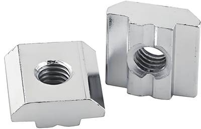 Dailygoods- T-moer 50 stuks - Aluminium Profiel Moer - Sliding T-slot Moer - T-Noten voor Accessoires - CNC Machine - Met Duidelijke Doos - Bevestigingsmoer