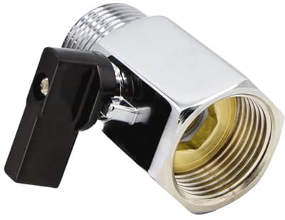 Mini kogelkraan 3/4" IG x 3/4" AG - chroom voor watervoorziening en verwarming